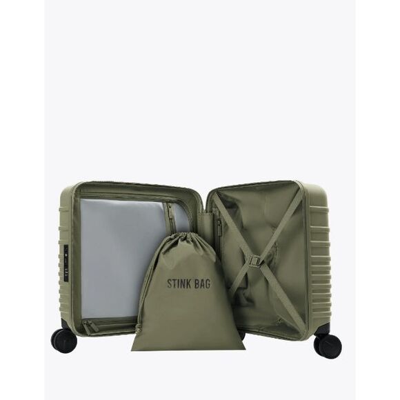 NWT Beis Mini Roller Carry On Suitcase in Olive Green - Picture 2 of 6